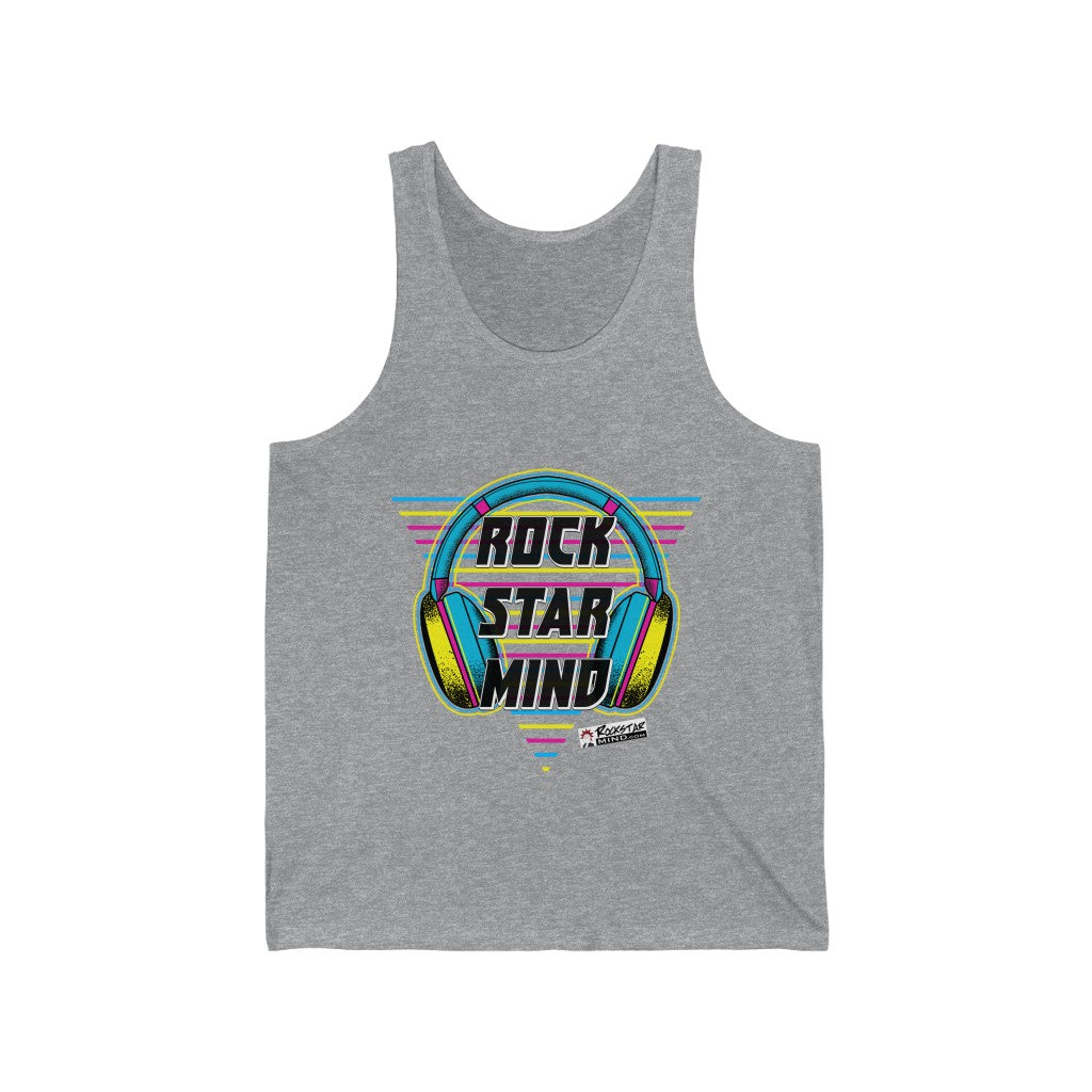 Rockstar Mind Neon Headphones Tank