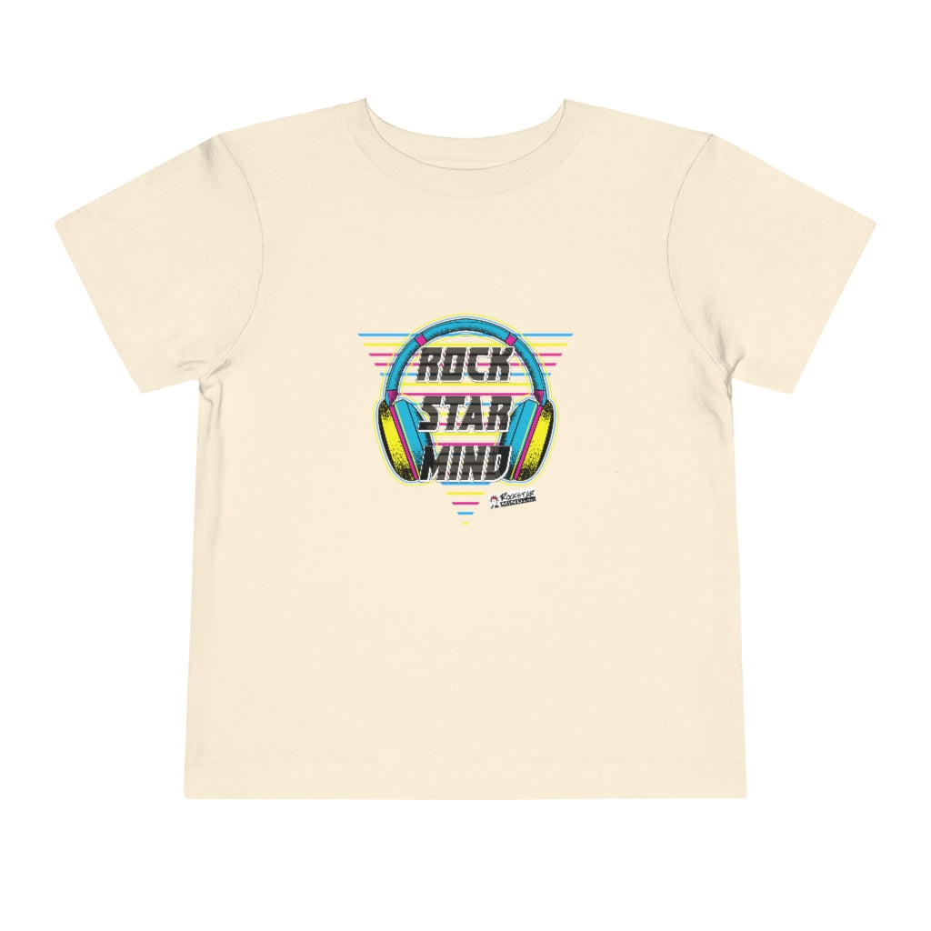 Rockstar Mind Neon Headphones - Toddler Short Sleeve Tee