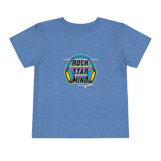 Rockstar Mind Neon Headphones - Toddler Short Sleeve Tee