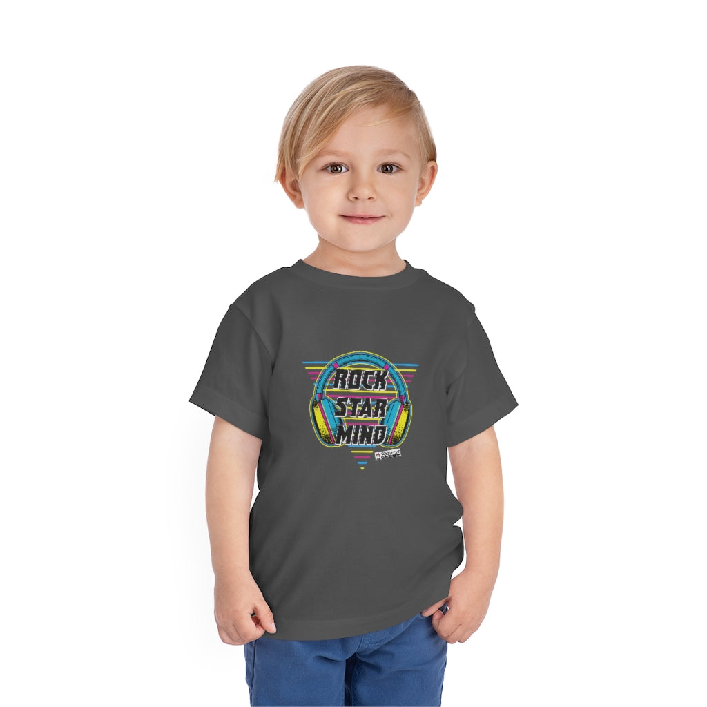 Rockstar Mind Neon Headphones - Toddler Short Sleeve Tee