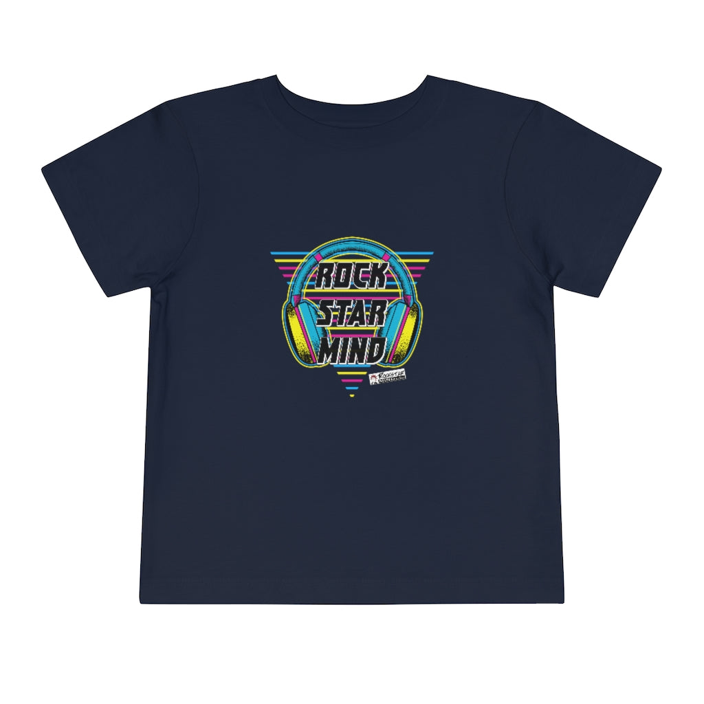 Rockstar Mind Neon Headphones - Toddler Short Sleeve Tee