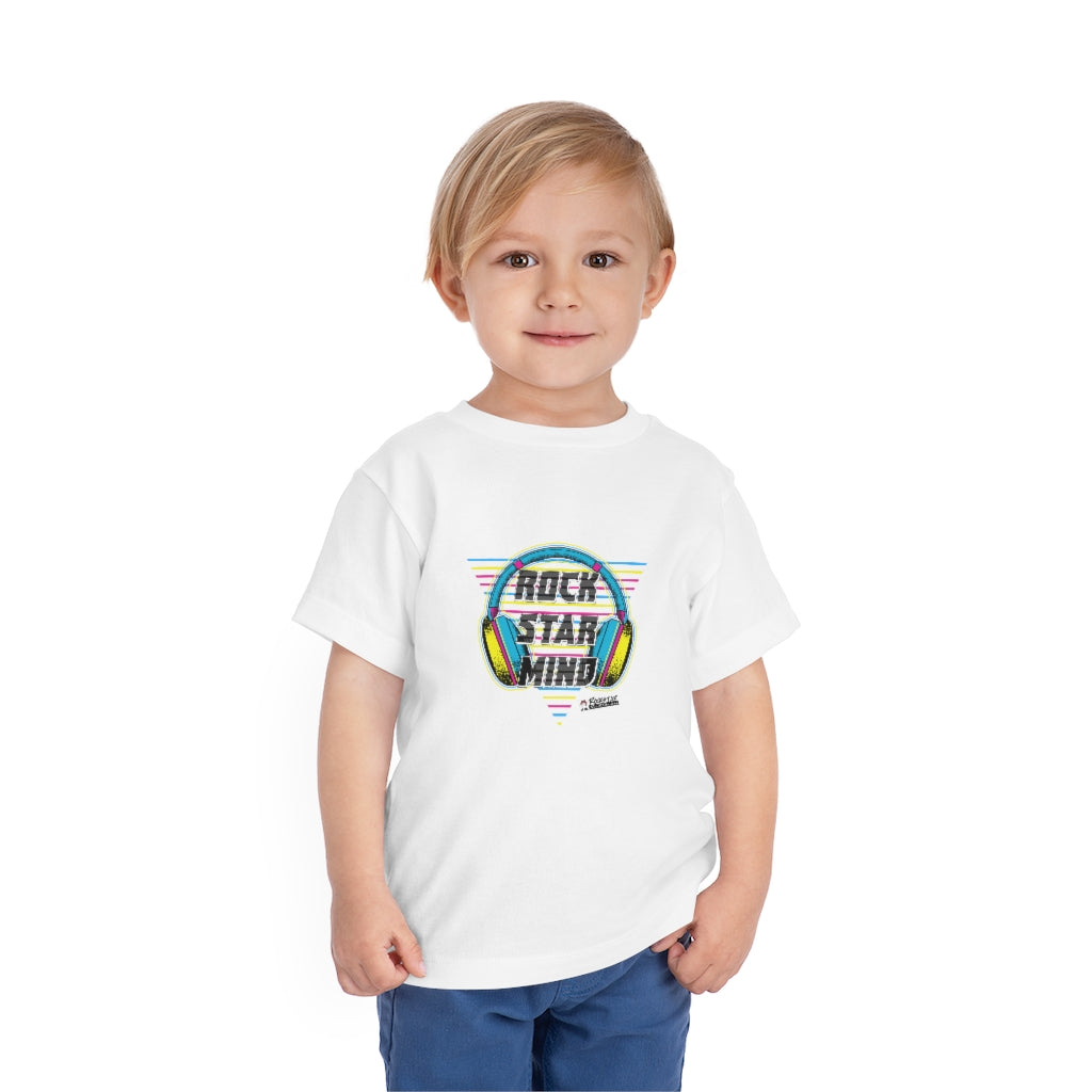 Rockstar Mind Neon Headphones - Toddler Short Sleeve Tee