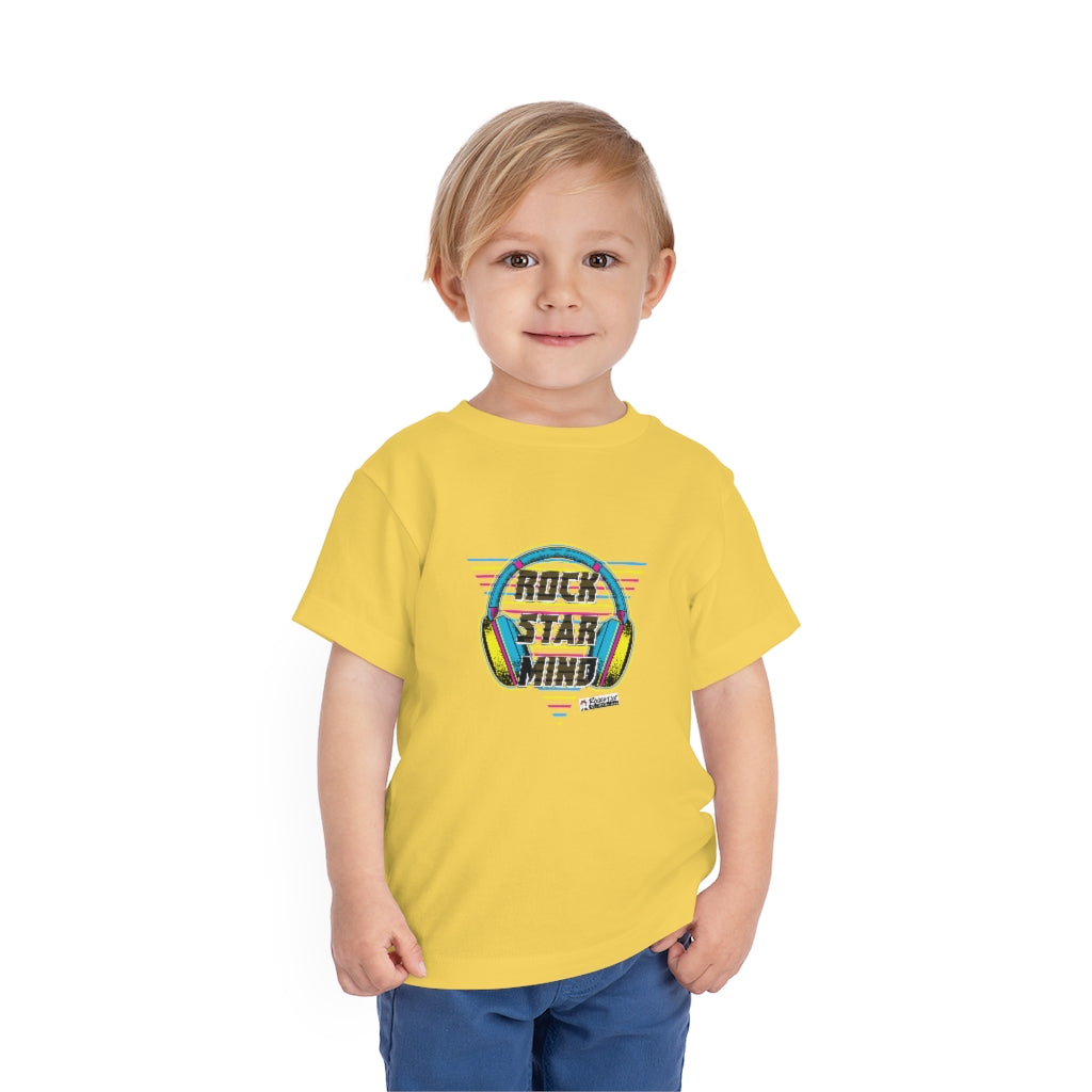 Rockstar Mind Neon Headphones - Toddler Short Sleeve Tee