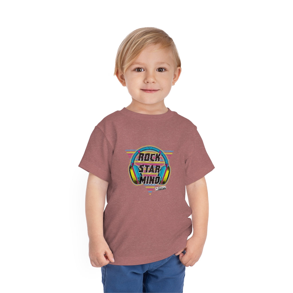 Rockstar Mind Neon Headphones - Toddler Short Sleeve Tee