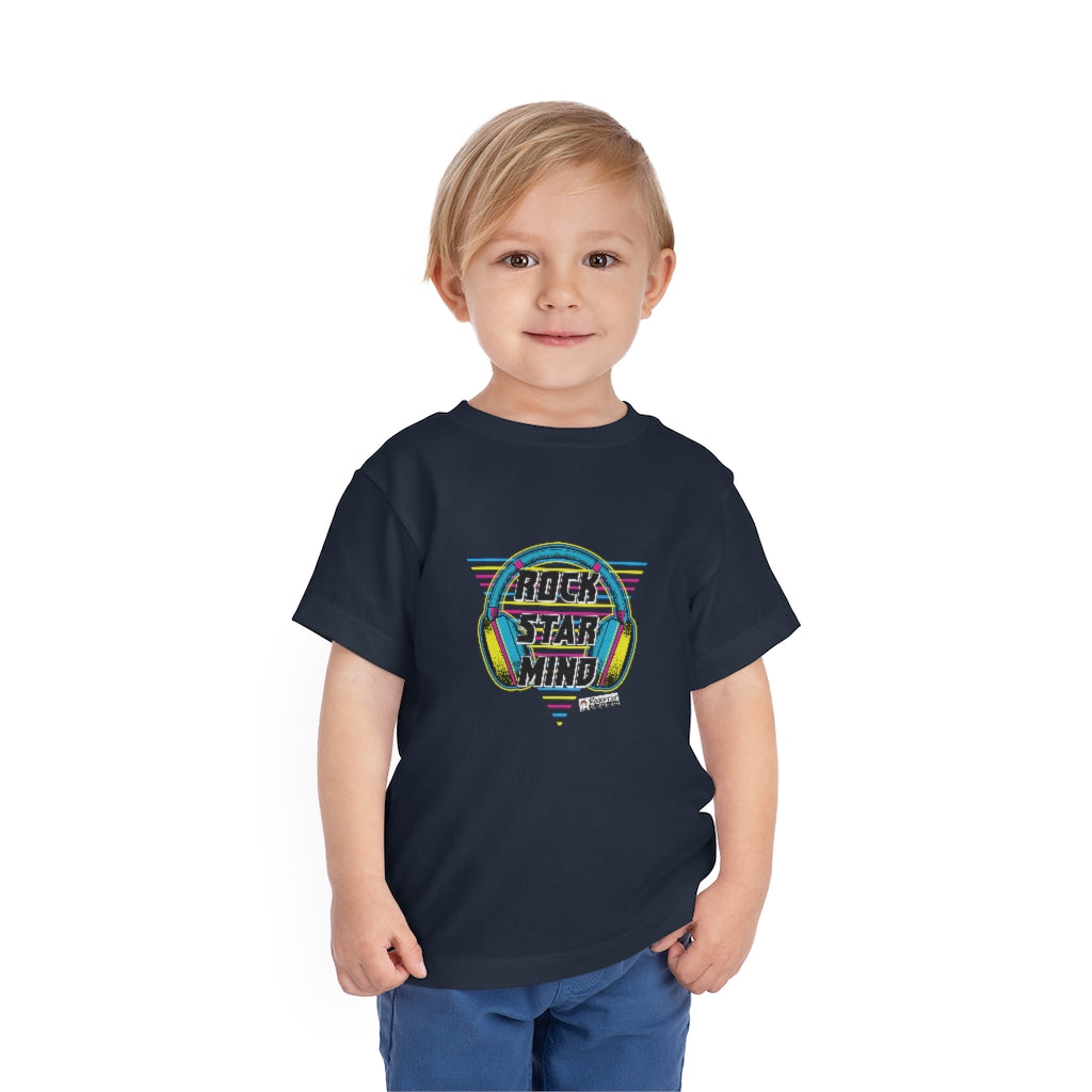 Rockstar Mind Neon Headphones - Toddler Short Sleeve Tee