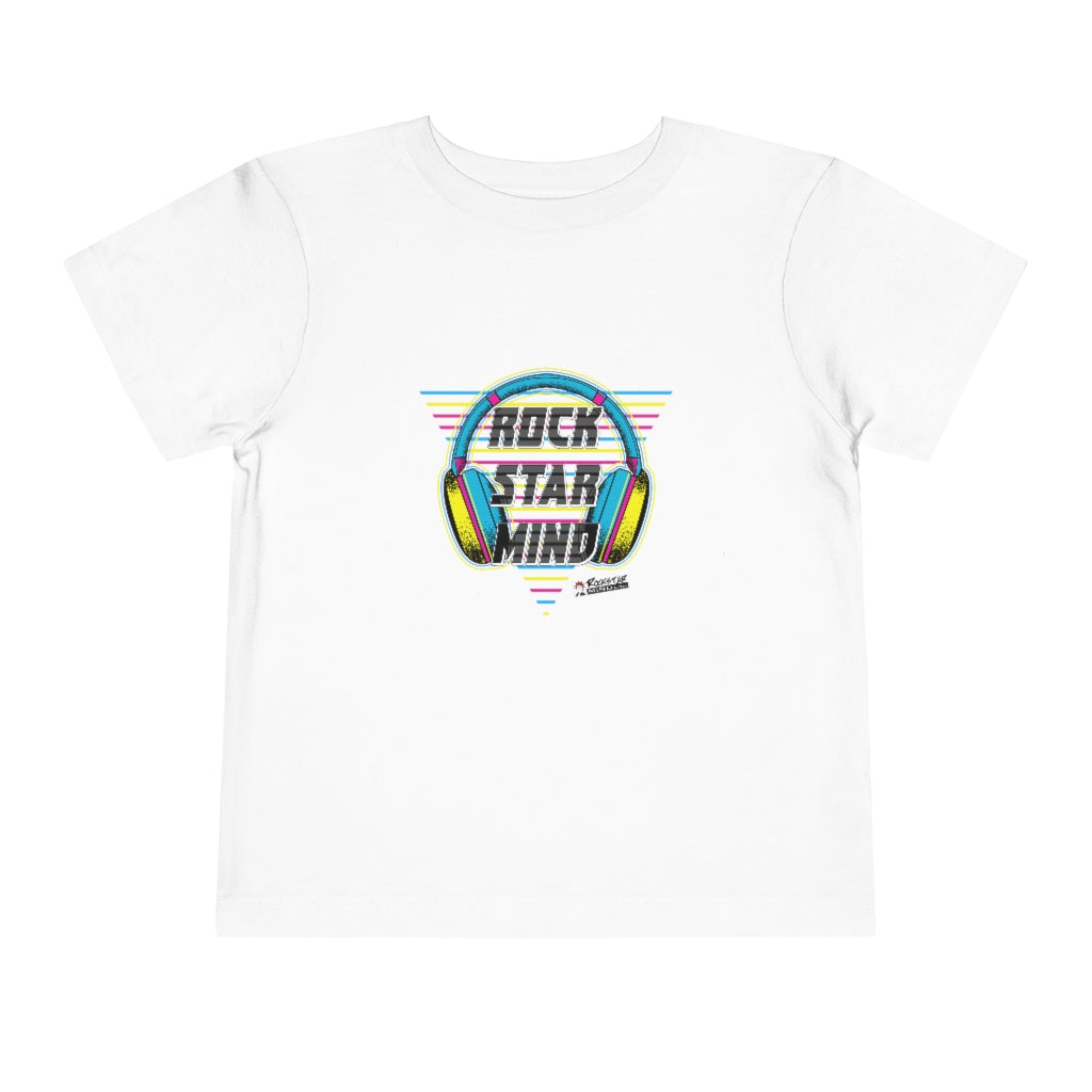 Rockstar Mind Neon Headphones - Toddler Short Sleeve Tee