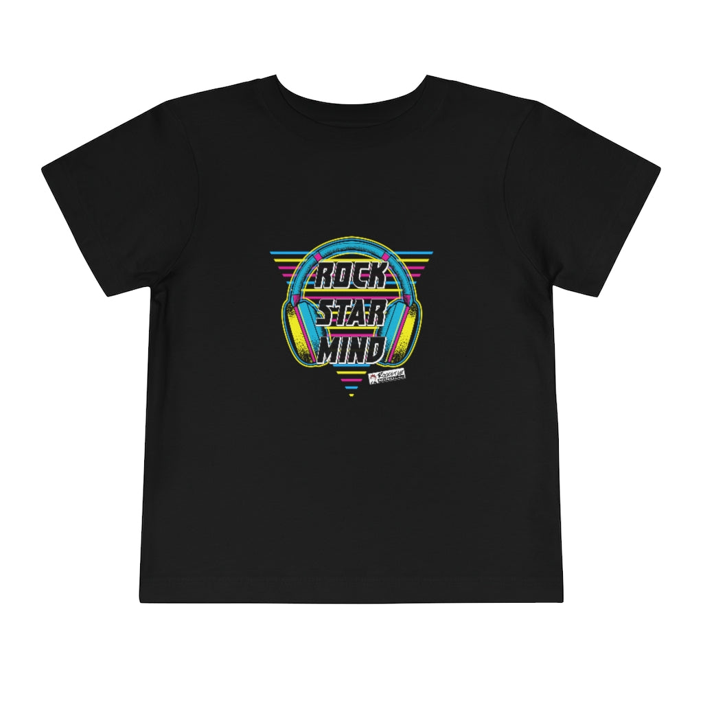 Rockstar Mind Neon Headphones - Toddler Short Sleeve Tee