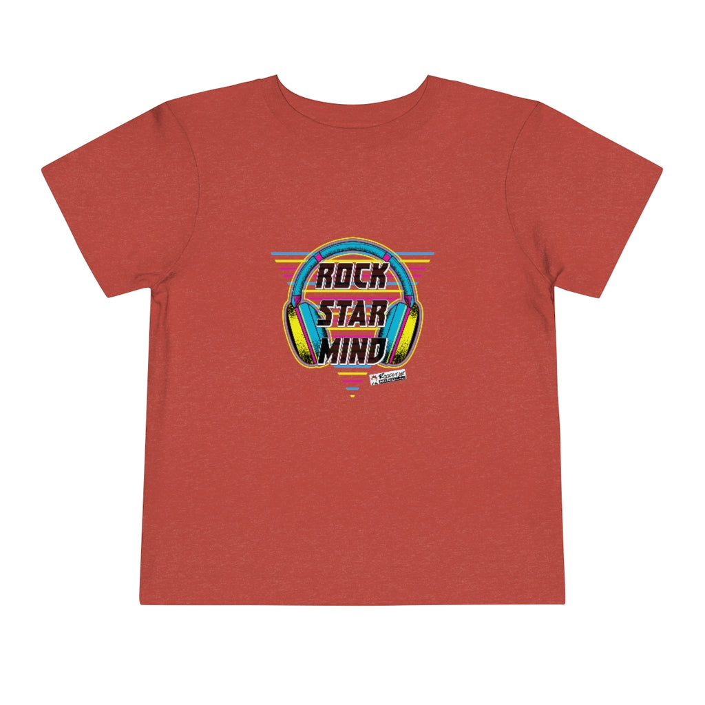 Rockstar Mind Neon Headphones - Toddler Short Sleeve Tee