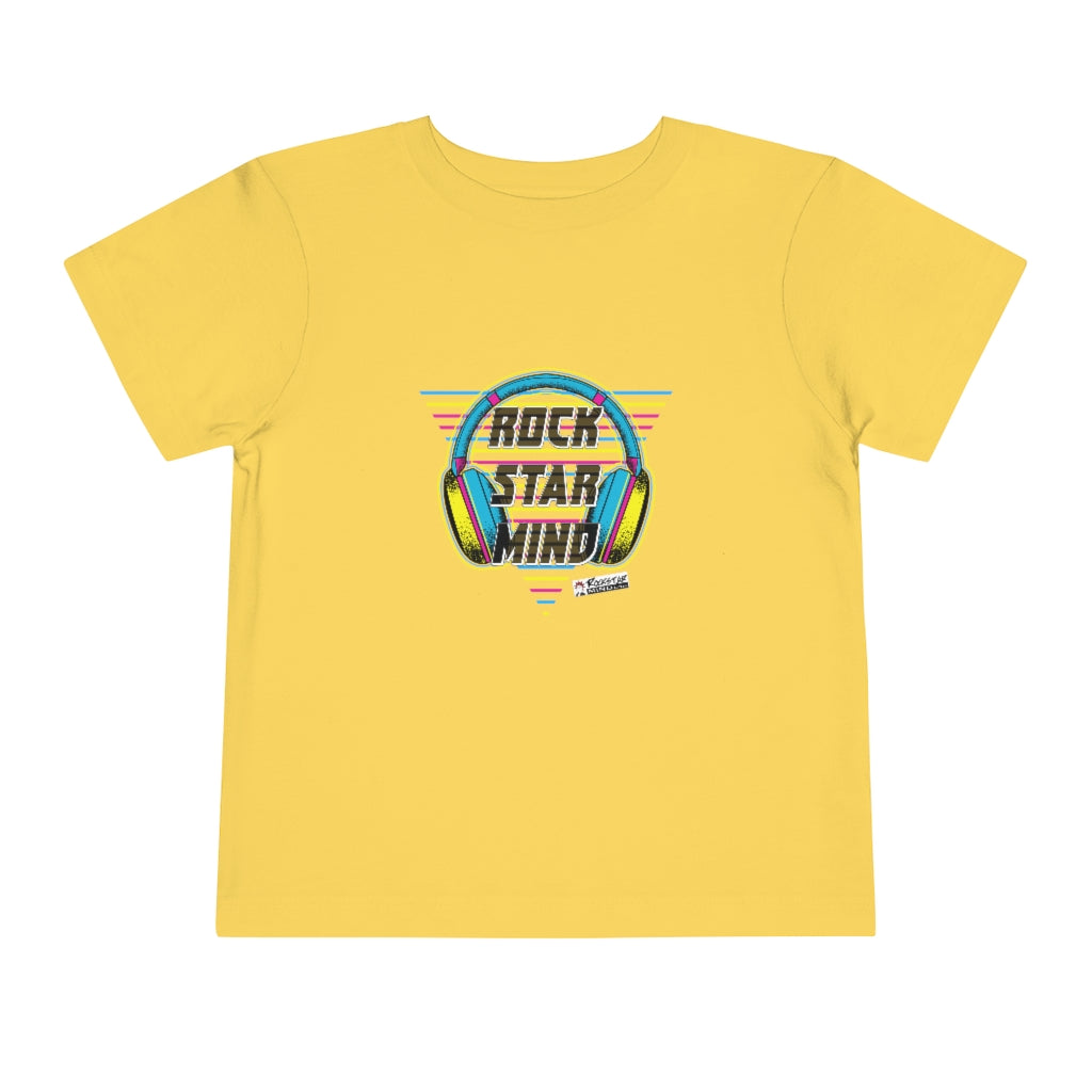 Rockstar Mind Neon Headphones - Toddler Short Sleeve Tee