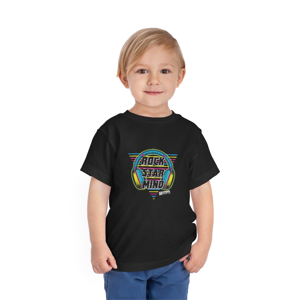 Rockstar Mind Neon Headphones - Toddler Short Sleeve Tee